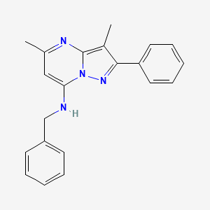 N-benzyl-3,5-dimethyl-2-phenylpyrazolo[1,5-a]pyrimidin-7-amine