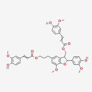 molecular formula C40H40O12 B602802 Boehmenan CAS No. 57296-22-7