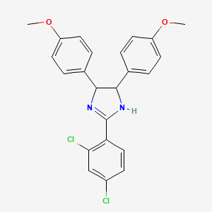 2-(2,4-dichlorophenyl)-4,5-bis(4-methoxyphenyl)-4,5-dihydro-1H-imidazole