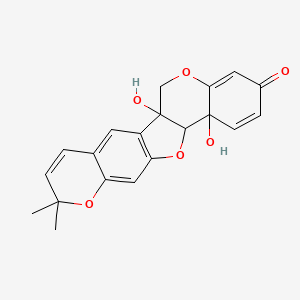 molecular formula C20H18O6 B602807 Hydroxytuberosone CAS No. 95456-43-2