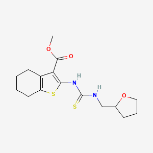 methyl 2-({[(tetrahydro-2-furanylmethyl)amino]carbonothioyl}amino)-4,5,6,7-tetrahydro-1-benzothiophene-3-carboxylate