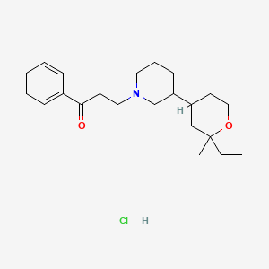 3-[3-(2-ethyl-2-methyltetrahydro-2H-pyran-4-yl)-1-piperidinyl]-1-phenyl-1-propanone hydrochloride