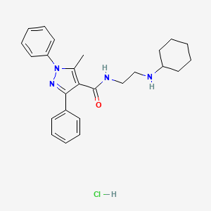 N-[2-(cyclohexylamino)ethyl]-5-methyl-1,3-diphenyl-1H-pyrazole-4-carboxamide hydrochloride