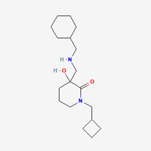 molecular formula C18H32N2O2 B6028208 1-(cyclobutylmethyl)-3-{[(cyclohexylmethyl)amino]methyl}-3-hydroxy-2-piperidinone 