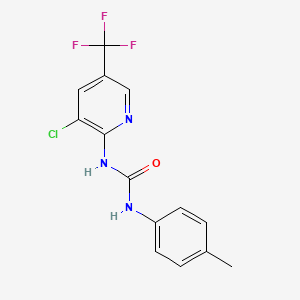 N-[3-chloro-5-(trifluoromethyl)-2-pyridinyl]-N'-(4-methylphenyl)urea