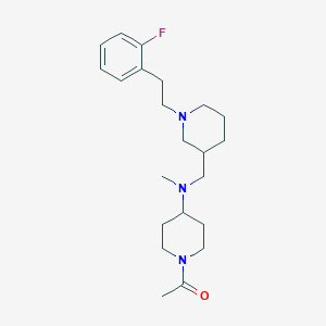 1-acetyl-N-({1-[2-(2-fluorophenyl)ethyl]-3-piperidinyl}methyl)-N-methyl-4-piperidinamine