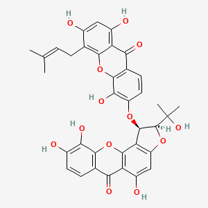 molecular formula C36H30O13 B602825 Bijaponicaxanthone C CAS No. 872409-35-3