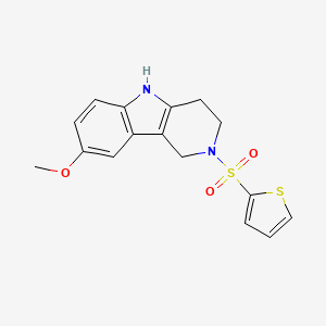 molecular formula C16H16N2O3S2 B6028251 8-methoxy-2-(2-thienylsulfonyl)-2,3,4,5-tetrahydro-1H-pyrido[4,3-b]indole 