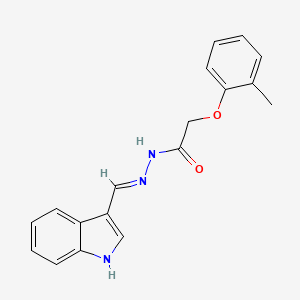 N'-(1H-indol-3-ylmethylene)-2-(2-methylphenoxy)acetohydrazide