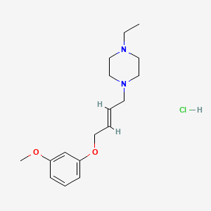 molecular formula C17H27ClN2O2 B6028263 1-ethyl-4-[4-(3-methoxyphenoxy)but-2-en-1-yl]piperazine hydrochloride 