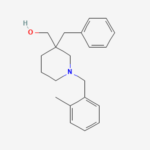 molecular formula C21H27NO B6028285 [3-benzyl-1-(2-methylbenzyl)-3-piperidinyl]methanol 