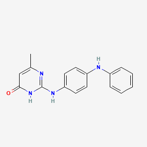 2-[(4-anilinophenyl)amino]-6-methyl-4(3H)-pyrimidinone