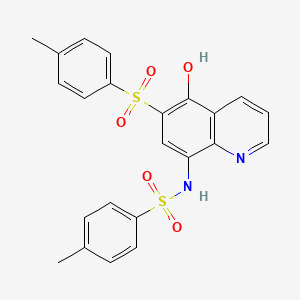 N-{5-hydroxy-6-[(4-methylphenyl)sulfonyl]-8-quinolinyl}-4-methylbenzenesulfonamide