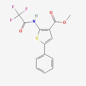 methyl 5-phenyl-2-[(trifluoroacetyl)amino]-3-thiophenecarboxylate