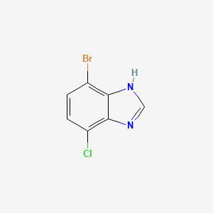 molecular formula C7H4BrClN2 B602834 4-bromo-7-chloro-1H-benzimidazole CAS No. 1360945-34-1