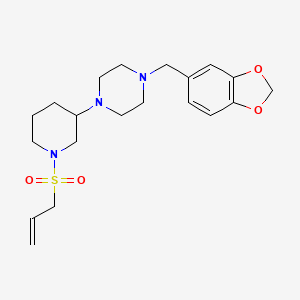 1-[1-(allylsulfonyl)-3-piperidinyl]-4-(1,3-benzodioxol-5-ylmethyl)piperazine