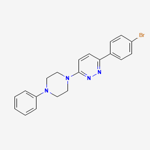 3-(4-bromophenyl)-6-(4-phenyl-1-piperazinyl)pyridazine