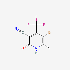 molecular formula C8H4BrF3N2O B602842 5-Bromo-2-hydroxy-6-methyl-4-(trifluoromethyl)nicotinonitrile CAS No. 1092352-76-5