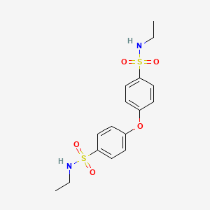 molecular formula C16H20N2O5S2 B602844 4,4'-Oxybis[N-ethyl-benzenesulfonamide] CAS No. 116937-39-4