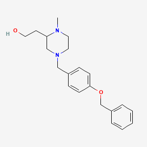 2-{4-[4-(benzyloxy)benzyl]-1-methyl-2-piperazinyl}ethanol