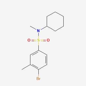 4-bromo-N-cyclohexyl-N,3-dimethylbenzenesulfonamide