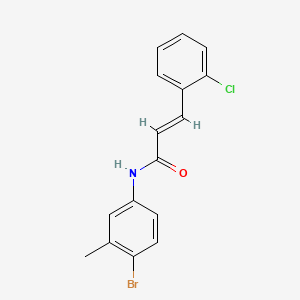 N-(4-bromo-3-methylphenyl)-3-(2-chlorophenyl)acrylamide