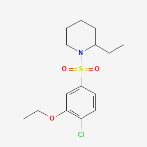 1-(4-Chloro-3-ethoxybenzenesulfonyl)-2-ethylpiperidine