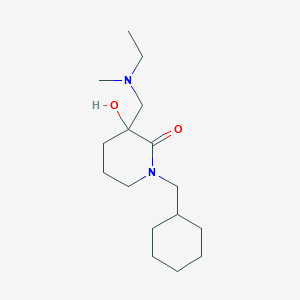 molecular formula C16H30N2O2 B6028542 1-(cyclohexylmethyl)-3-{[ethyl(methyl)amino]methyl}-3-hydroxy-2-piperidinone 