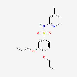 N-(4-methyl-2-pyridinyl)-3,4-dipropoxybenzenesulfonamide