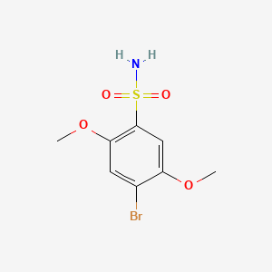 molecular formula C8H10BrNO4S B602857 4-溴-2,5-二甲氧基苯基-1-磺酰胺 CAS No. 1206129-08-9