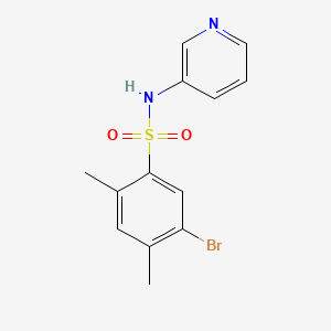 molecular formula C13H13BrN2O2S B602859 5-bromo-2,4-dimethyl-N-(3-pyridinyl)benzenesulfonamide CAS No. 1206108-60-2