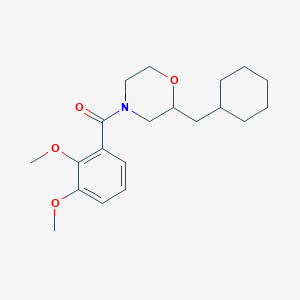 molecular formula C20H29NO4 B6028598 2-(cyclohexylmethyl)-4-(2,3-dimethoxybenzoyl)morpholine 