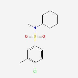 molecular formula C14H20ClNO2S B602860 4-chloro-N-cyclohexyl-N,3-dimethylbenzenesulfonamide CAS No. 1206106-11-7