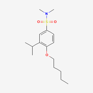 molecular formula C16H27NO3S B602861 3-isopropyl-N,N-dimethyl-4-(pentyloxy)benzenesulfonamide CAS No. 1206091-79-3