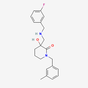 3-{[(3-fluorobenzyl)amino]methyl}-3-hydroxy-1-(3-methylbenzyl)-2-piperidinone