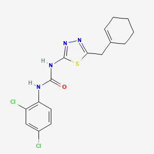 N-[5-(1-cyclohexen-1-ylmethyl)-1,3,4-thiadiazol-2-yl]-N'-(2,4-dichlorophenyl)urea