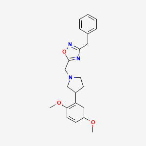 3-benzyl-5-{[3-(2,5-dimethoxyphenyl)-1-pyrrolidinyl]methyl}-1,2,4-oxadiazole