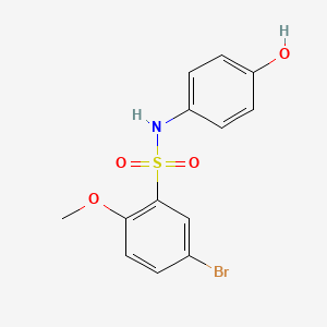 molecular formula C13H12BrNO4S B602866 5-bromo-N-(4-hydroxyphenyl)-2-methoxybenzenesulfonamide CAS No. 1206119-42-7