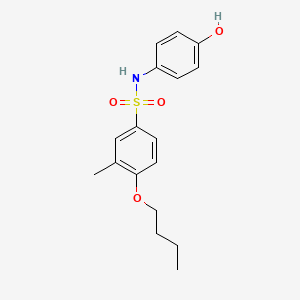 4-butoxy-N-(4-hydroxyphenyl)-3-methylbenzene-1-sulfonamide