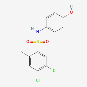 4,5-dichloro-N-(4-hydroxyphenyl)-2-methylbenzenesulfonamide