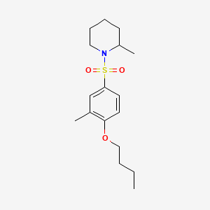1-[(4-Butoxy-3-methylphenyl)sulfonyl]-2-methylpiperidine