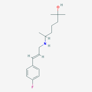 6-{[(2E)-3-(4-fluorophenyl)-2-propen-1-yl]amino}-2-methyl-2-heptanol