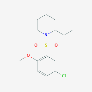 1-(5-Chloro-2-methoxybenzenesulfonyl)-2-ethylpiperidine