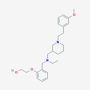 2-(2-{[ethyl({1-[2-(3-methoxyphenyl)ethyl]-3-piperidinyl}methyl)amino]methyl}phenoxy)ethanol