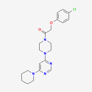 4-{4-[(4-chlorophenoxy)acetyl]-1-piperazinyl}-6-(1-piperidinyl)pyrimidine