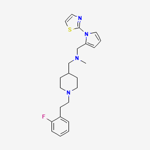 ({1-[2-(2-fluorophenyl)ethyl]-4-piperidinyl}methyl)methyl{[1-(1,3-thiazol-2-yl)-1H-pyrrol-2-yl]methyl}amine