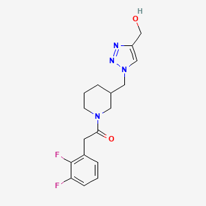 [1-({1-[(2,3-difluorophenyl)acetyl]-3-piperidinyl}methyl)-1H-1,2,3-triazol-4-yl]methanol