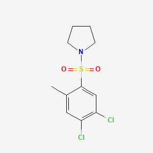 molecular formula C11H13Cl2NO2S B602878 1-(4,5-Dichloro-2-methylbenzenesulfonyl)pyrrolidine CAS No. 1087640-36-5