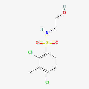 2,4-dichloro-N-(2-hydroxyethyl)-3-methylbenzenesulfonamide
