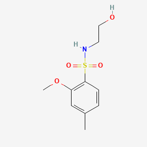 N-(2-hydroxyethyl)-2-methoxy-4-methylbenzenesulfonamide